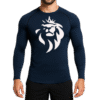 T-Shirt Manches Longues Bleu Marine – Coupe Seconde Peau