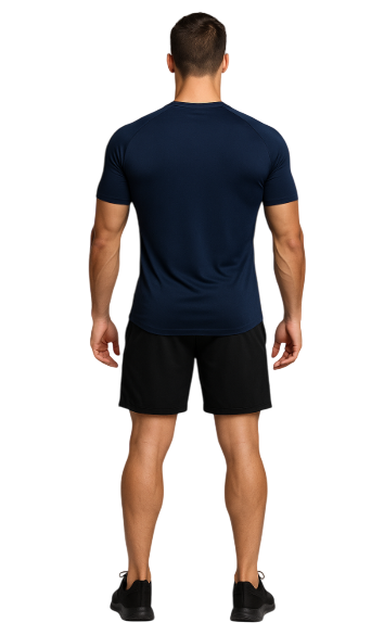 T-shirt Compression Bleu Marine