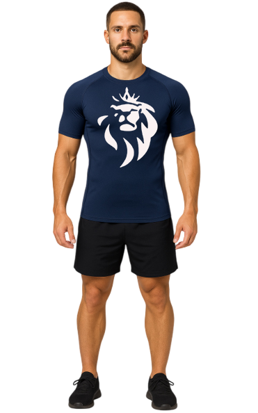 T-shirt Compression Bleu Marine