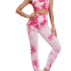 Ensemble Yoga Tie-Dye Fuchsia – Brassière & Legging Seamless