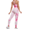 Ensemble Yoga Tie-Dye Fuchsia – Brassière & Legging Seamless