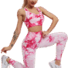 Ensemble Yoga Tie-Dye Fuchsia – Brassière & Legging Seamless
