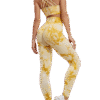 Ensemble Yoga Tie-Dye Jaune Soleil – Brassière & Legging Seamless