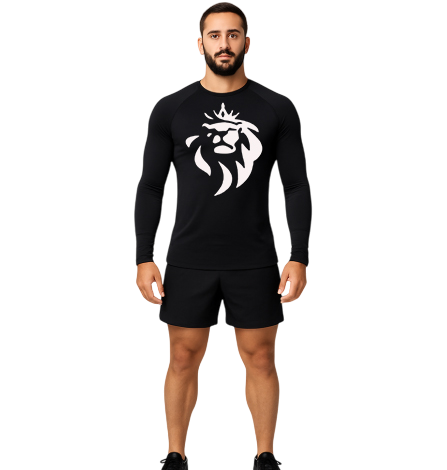 T-Shirt Manches Longues Noir – Coupe Seconde Peau