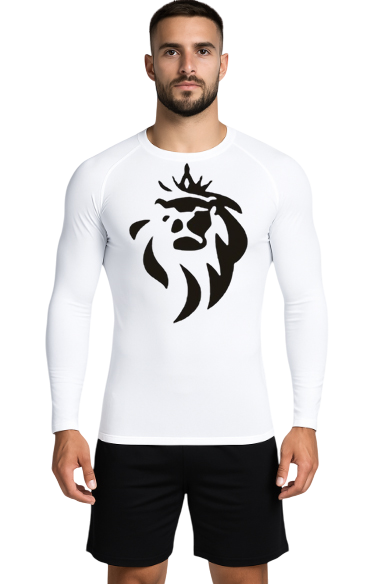 T-Shirt Manches Longues Blanc – Coupe Seconde Peau