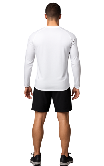 T-Shirt Manches Longues Blanc – Coupe Seconde Peau