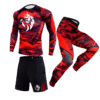 Ensemble Compression LionzFit Camo Rouge – 3 pièces Performance
