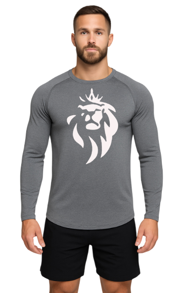 T-Shirt Manches Longues Gris – Coupe Seconde Peau