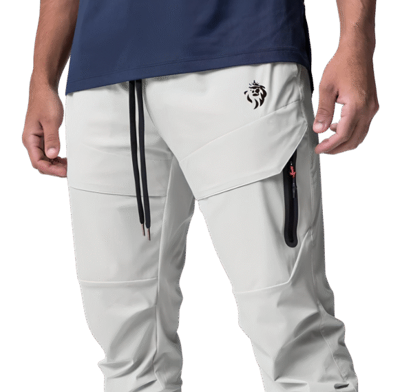 Pantalon Cargo Gris Clair LionzFit – Urbain & Fonctionnel