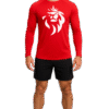 T-Shirt Manches Longues Rouge – Coupe Seconde Peau