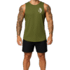 Débardeur Sport Homme Kaki Olive – Coton & Spandex
