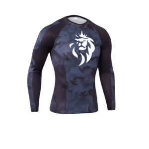 T-shirt Thermique Camouflage Bleu Foncé – Polyester Technique