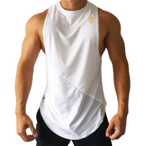 Débardeur Sportif LionzFit – Blanc Pur