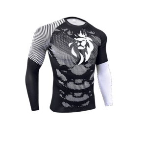 T-shirt Thermique Noir & Blanc – Polyester Haute Performance
