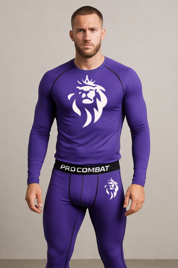 Ensemble Compression Spider-Man LionzFit Violet – 2 Pièces Performance