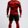 Ensemble Compression LionzFit Camo Rouge – 3 pièces Performance