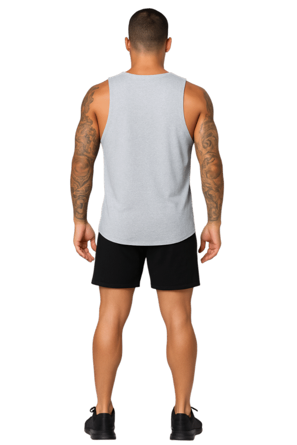 Débardeur Sport Homme Gris – Coton & Spandex