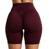 Short de Yoga Sans Couture Bordeau – LionzFit | Confort & Style