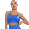 Brassière de sport seamless haute compression – Bleu intense