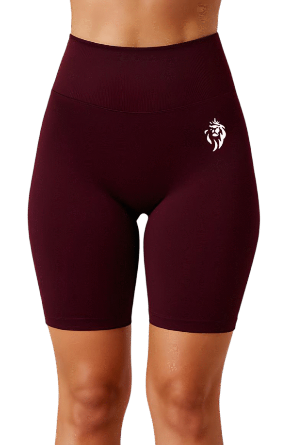 Short de Yoga Sans Couture Bordeau – LionzFit | Confort & Style