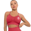 Brassière de sport seamless haute compression – Rouge intense