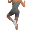 Brassière de sport seamless haute compression – Gris urbain