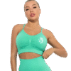Brassière de sport seamless haute compression – Vert menthe