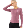 Top Thermique Manches Longues Lionzfit – Rose