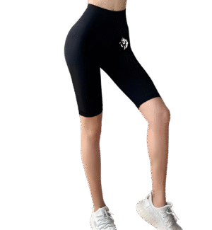 Short de Yoga Sans Couture Noir – LionzFit | Confort & Style