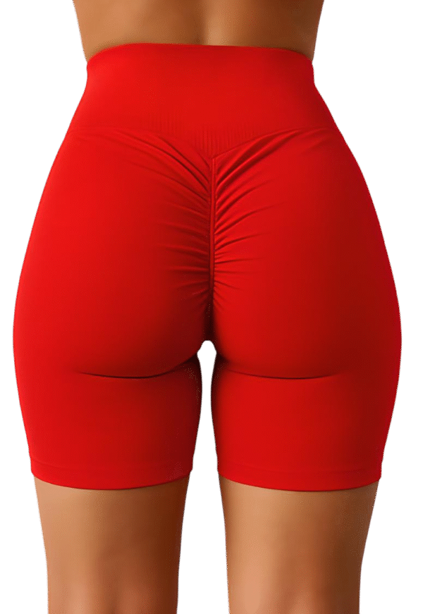 Short de Yoga Sans Couture Rouge – LionzFit | Confort & Style