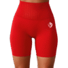 Short de Yoga Sans Couture Rouge – LionzFit | Confort & Style