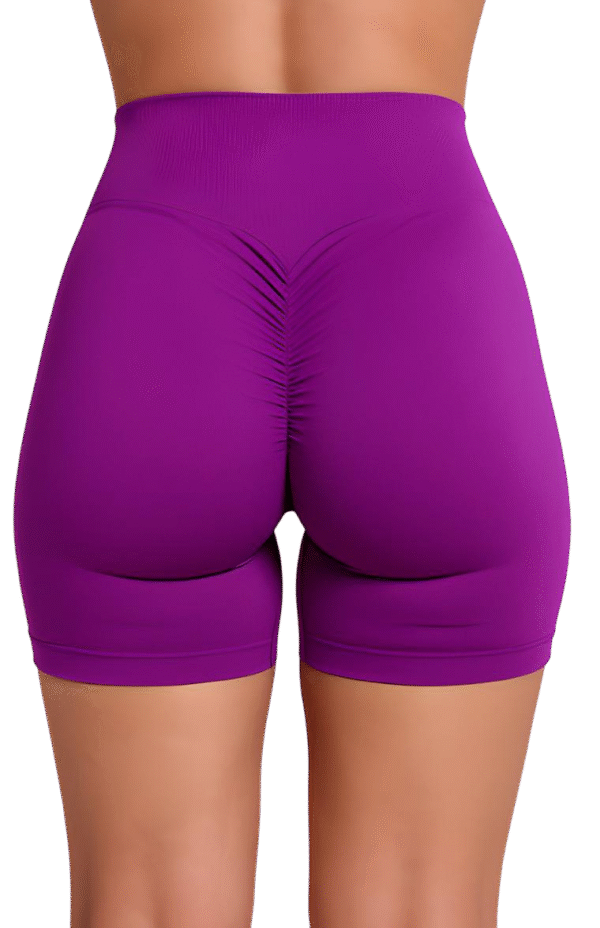 Short de Yoga Sans Couture Violet – LionzFit | Confort & Style