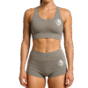 Crop-Top Sculptant Seamless Gris LionzFit