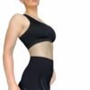 Crop Top Seamless Noir Sans Manches LionzFit
